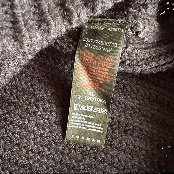 Topman Deep Navy Men's Crewneck SweaterSize XL - Picture 4 of 5